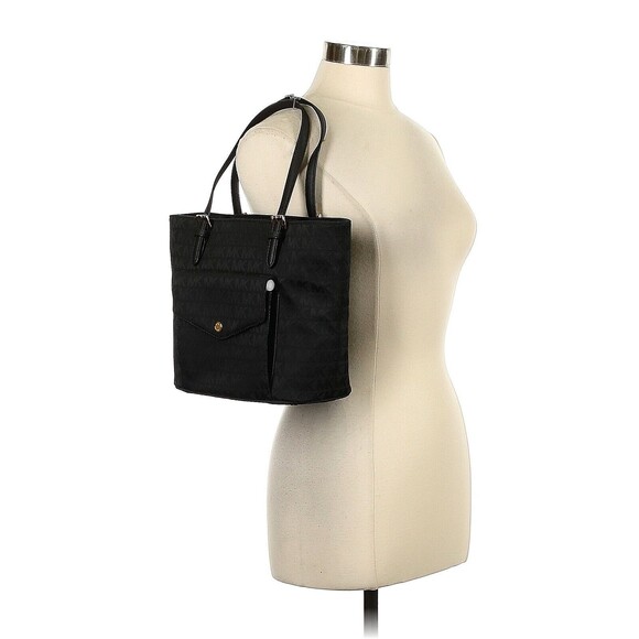 MICHAEL KORS Jet Set Item Solid Black Medium Pocket Multi Function Tote Bag - Picture 2 of 9